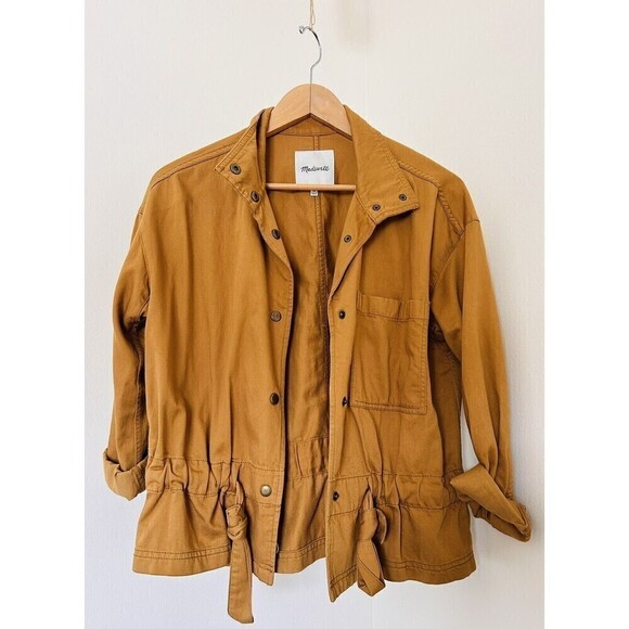 Madewell Dark Sahara Southlake Military Jacket H8497 Women’s XS - Picture 2 of 5